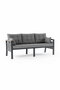Hanah Home Conjunto de Jardín Lilyum 3+1+1+2 - Gris